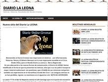 Tablet Screenshot of diariolaleona.cl